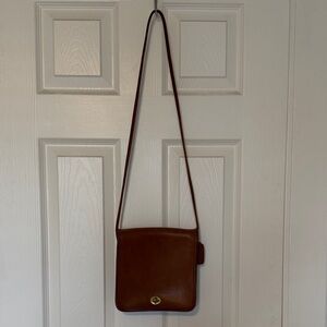 Brown Coach Leather Crossbody Bag
